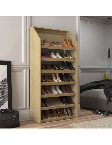 Zapatero Ravenna Carvalho 68x138x30 cm - Mueble Dormitorio