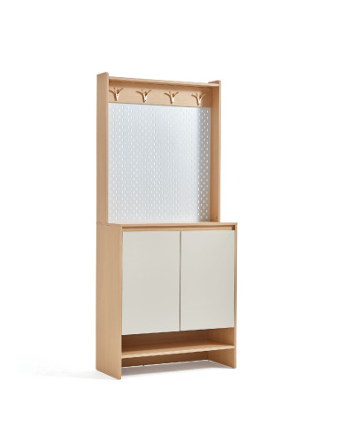 Zapatero Multiuso Nayla Blanco Madera - Organiza con Estilo