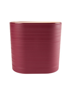 Papelero plástico estriado turquesa