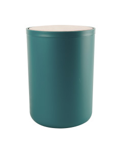 Papelero plástico turquesa bambú