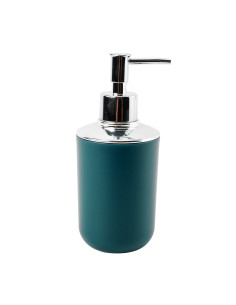 Dispensador jabón plástico plateado negro