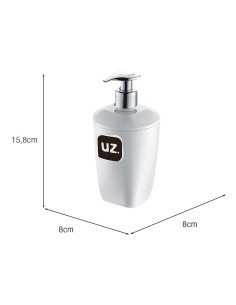 Jabonera blanco 300ml 2