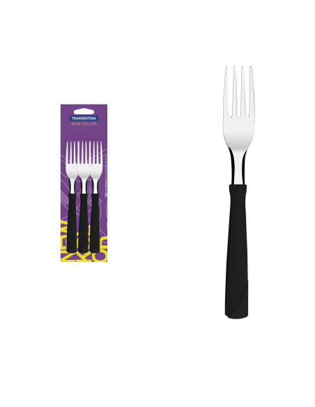 Tenedores negro set de 3 23162/300