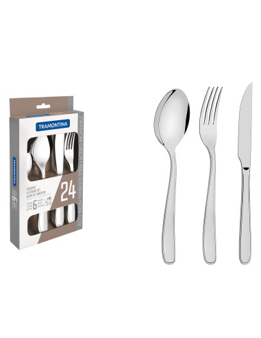 Set de Cubiertos de 24 Piezas - Elegante y Duradero