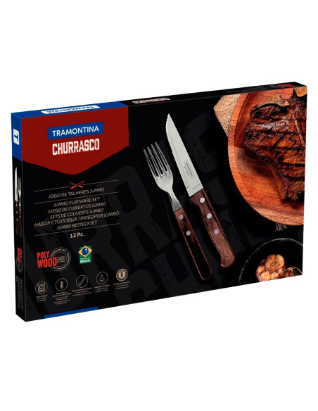 Juego de cubiertos jumbo 12 pzas.