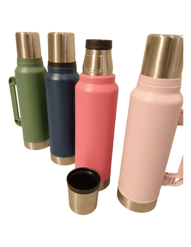 Termo de Acero Inoxidable 1200ml - Mantiene Temperatura