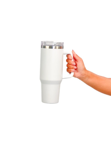 Vaso Mug Térmico 1200ml - Mantiene Bebidas Calientes o Frías