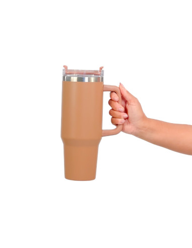 Vaso Mug Térmico 1200ml - Mantiene Bebidas Calientes o Frías
