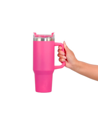 Vaso Mug Térmico 1200ml - Mantiene Bebidas Calientes o Frías