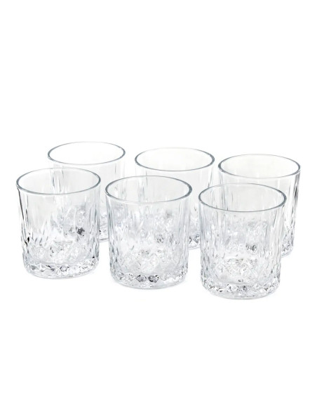 Vaso whisky 330ml set de 6