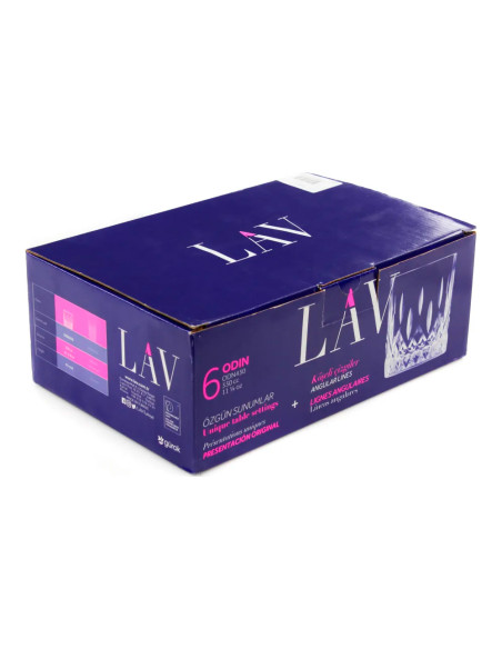 Vaso whisky 330ml set de 6