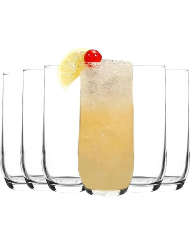 Vaso largo 415ml set de 6