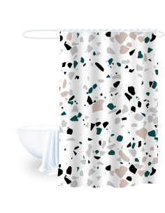 Cortina de baño terrazzo 180x180cm