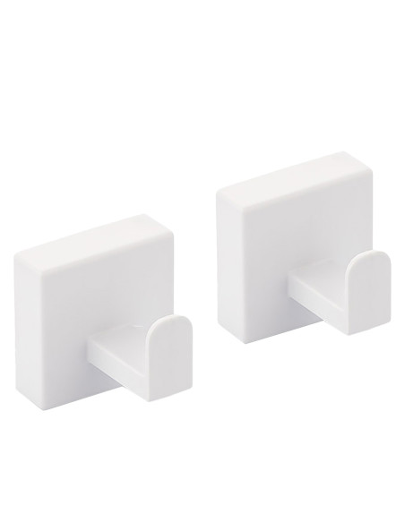 Set 2 ganchos adh. plásticos