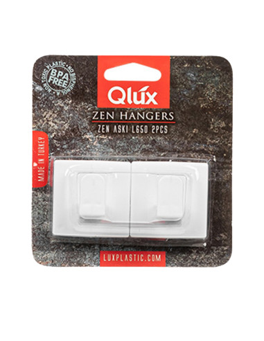 Set 2 ganchos adh. plásticos