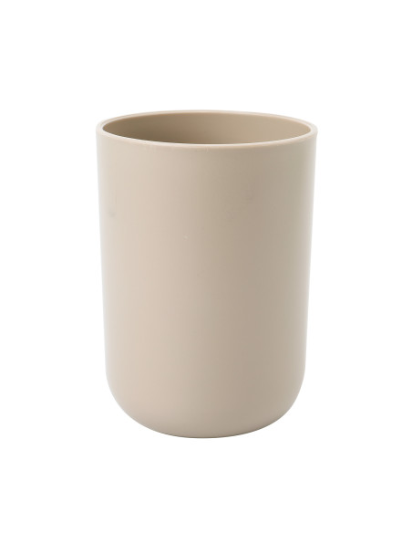 Vaso plástico beige 6,5x10cm