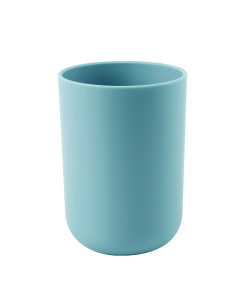 Vaso plástico celeste 6,5x10cm