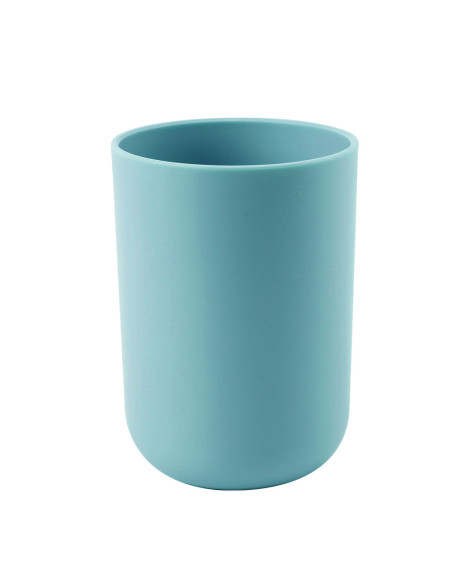 Vaso plástico celeste 6,5x10cm