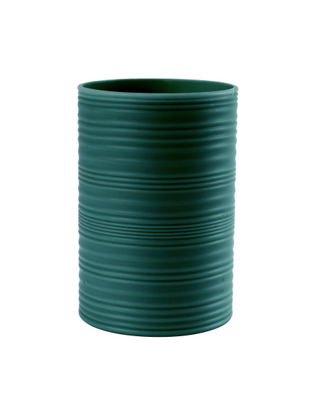 Vaso plástico estriado burdeo