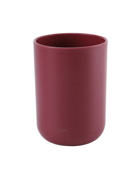 Vaso plástico burdeo 7,5x10,3cm