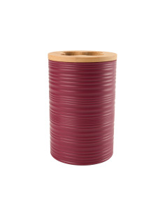 Porta cepillo dientes plástico estriado turquesa bambú