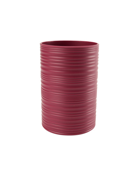 Vaso plástico estriado turquesa