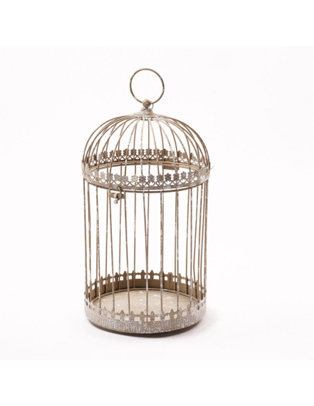 Jaula metal blanca L