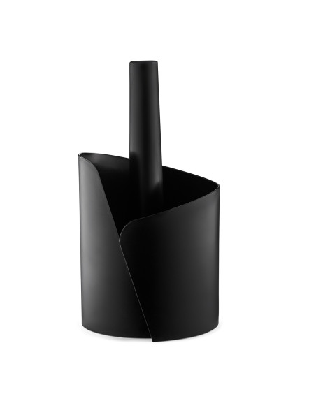 Porta rollo plástico negro 25cm