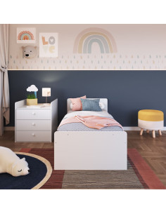 Cama Cuna Multifuncional blanco 2