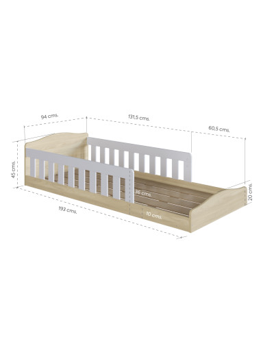 Cama Montessori 190x90cm - Fomenta Autonomía y Creatividad