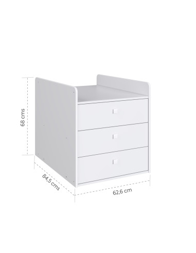 Cama Cuna Multifuncional Blanco - Elegante y Funcional