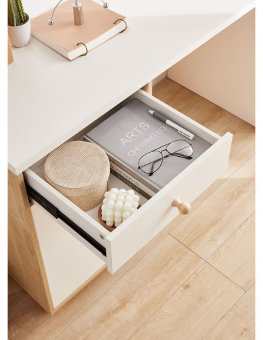 Escritorio Azores 120x59x75 Blanco - Mueble Moderno Home Office