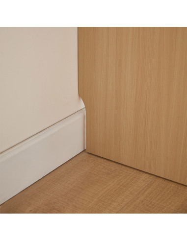 Escritorio Doble Raffles Blanco/Madera 160x60x190 - Muebles Home Office