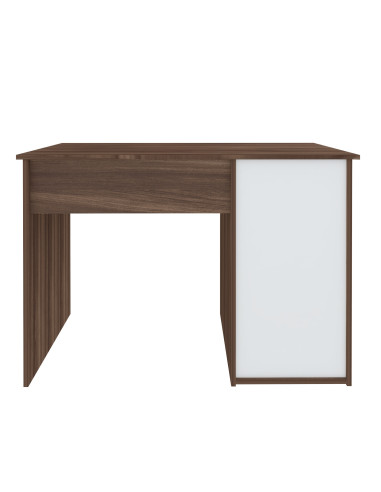 Escritorio Hall 110x48x75 café blanco - Mueble Multiuso