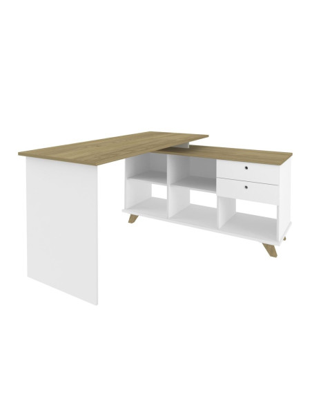 Escritorio Gold 145x128x75 blanco