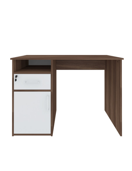 Escritorio Hall 110x48x75 café blanco