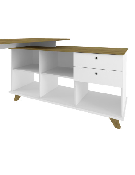 Escritorio Gold 145x128x75 blanco