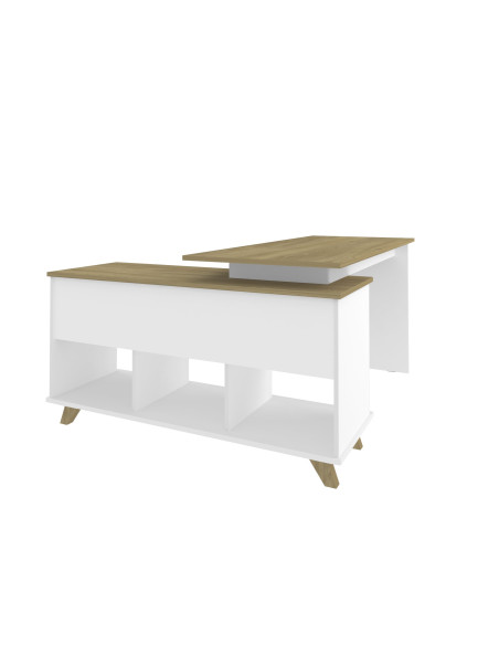 Escritorio Gold 145x128x75 blanco