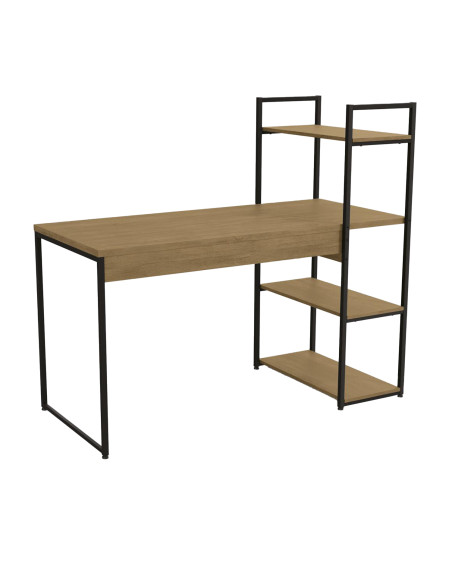 Escritorio industrial Maestranza 136x64x120 café