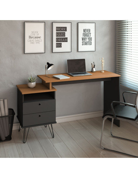 Escritorio Plus 143x45x75 negro