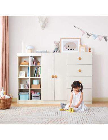 Estante Aurora Infantil - Mueble con Puertas para Niños