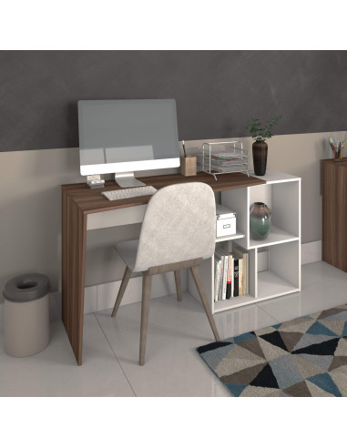 Escritorio Urban II 124x50x76 café-blanco