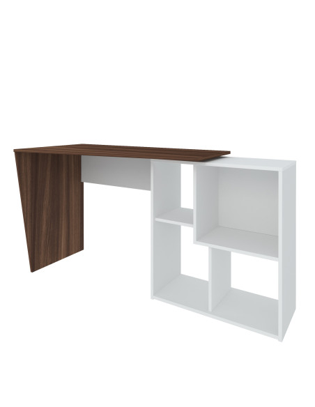 Escritorio Urban II 124x50x76 café-blanco