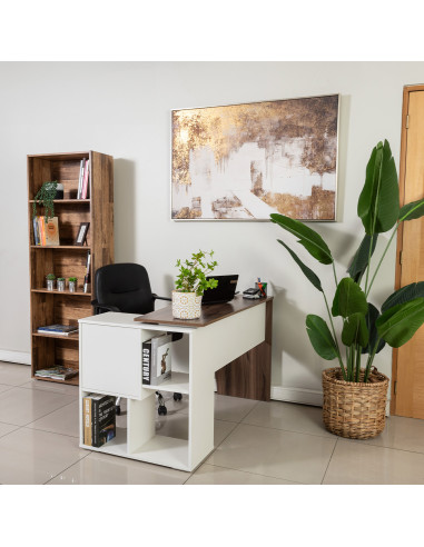 Escritorio Urban II 124x50x76 café-blanco