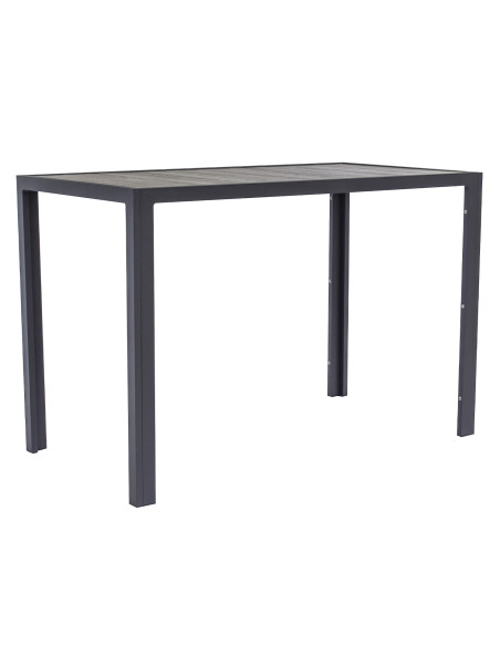 Mesa Bar Terraza 6 puestos Ekaterina gris