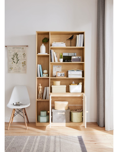 Librero Multifuncional Dover 2 Puertas - Mueble Organizador