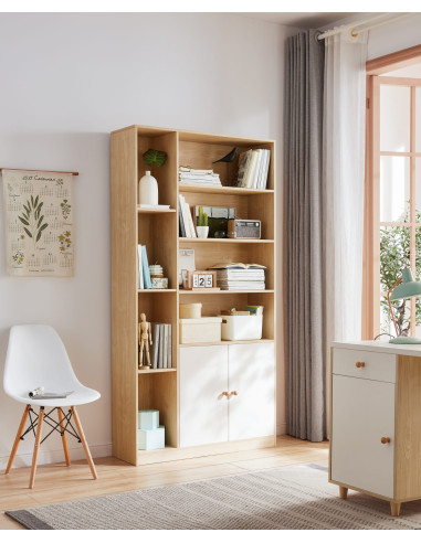 Librero Multifuncional Dover 2 Puertas - Mueble Organizador