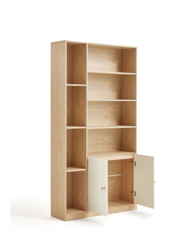 Librero Multifuncional Dover 2 Puertas - Mueble Organizador