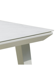 Mesa Terraza Granada 6 puestos blanco 160x90cm 2