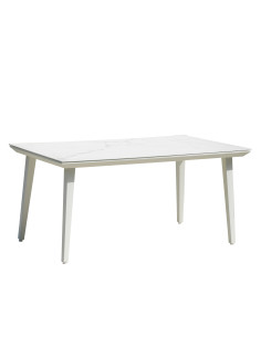 Mesa Terraza Granada 6 puestos blanco 160x90cm